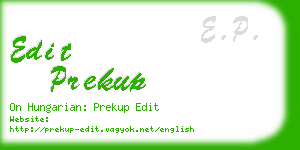 edit prekup business card